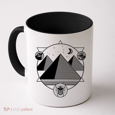 Egyptian Pyramids Emblem Coffee Mug