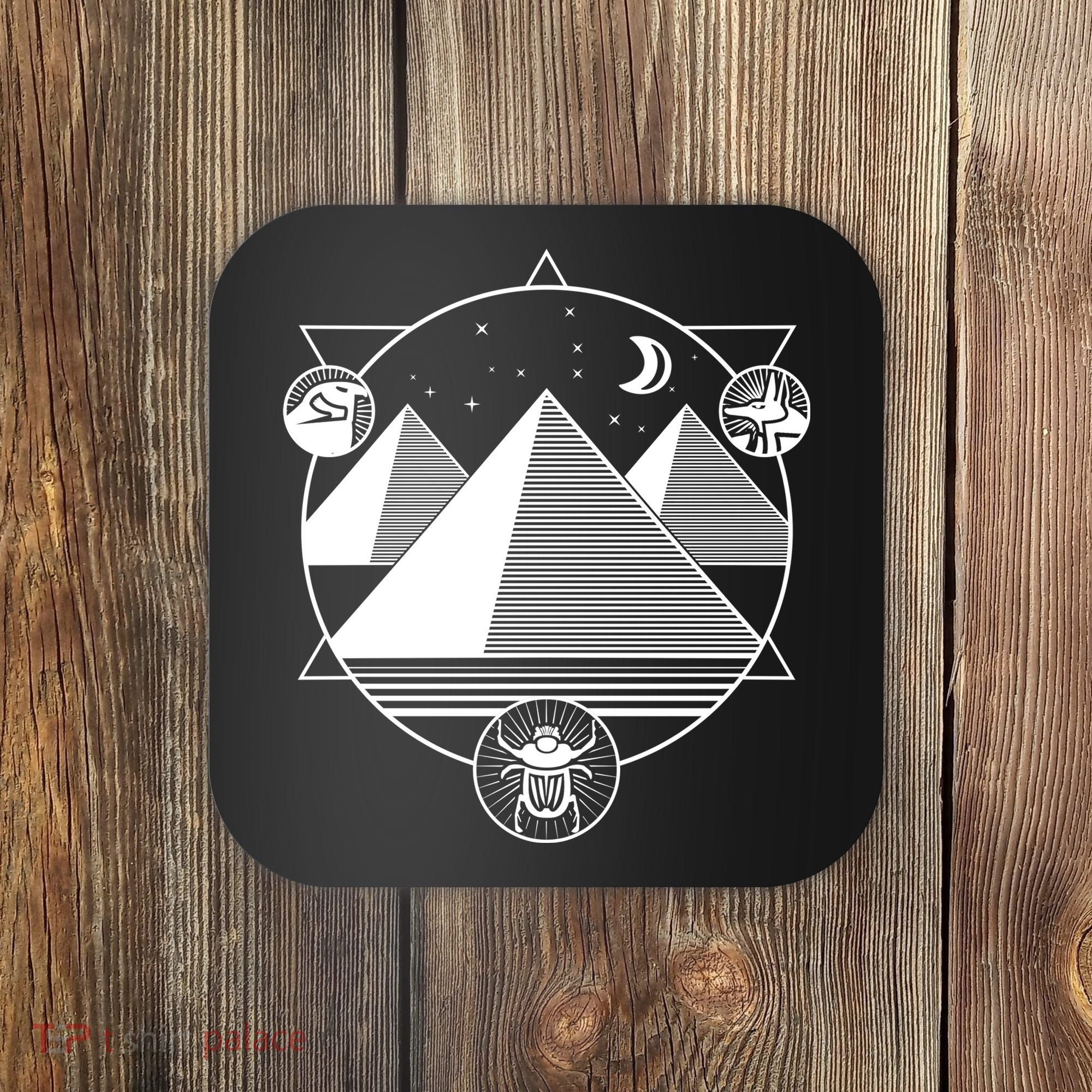 Egyptian Pyramids Emblem Coaster
