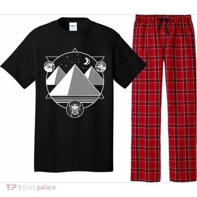 Egyptian Pyramids Emblem Pajama Set