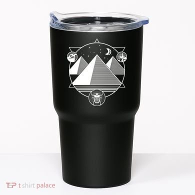 Egyptian Pyramids Emblem Tumbler