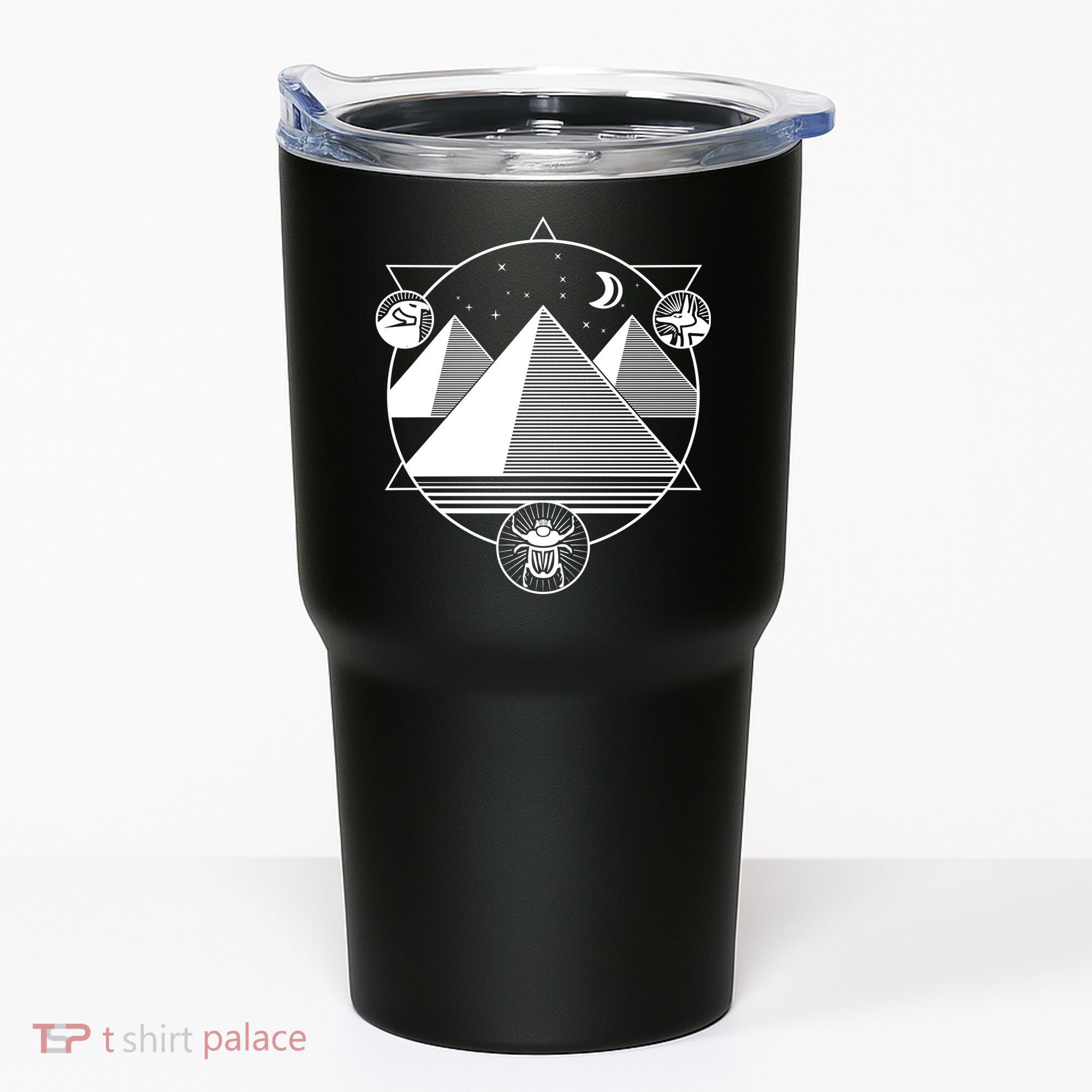 Egyptian Pyramids Emblem Tumbler