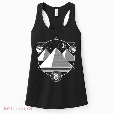 Egyptian Pyramids Emblem Women's Tank Top
