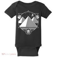 Egyptian Pyramids Emblem Baby Bodysuit thumb 0