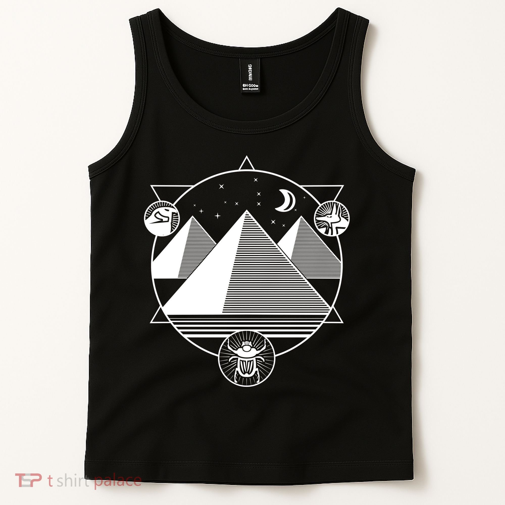 Egyptian Pyramids Emblem Tank Top