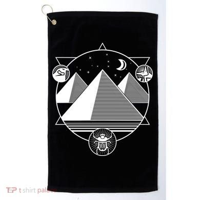 Egyptian Pyramids Emblem Golf Towel