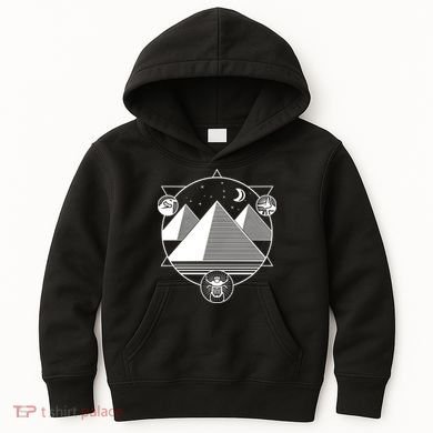 Egyptian Pyramids Emblem Kids Hoodie