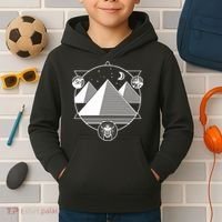 Egyptian Pyramids Emblem Kids Hoodie thumb 2