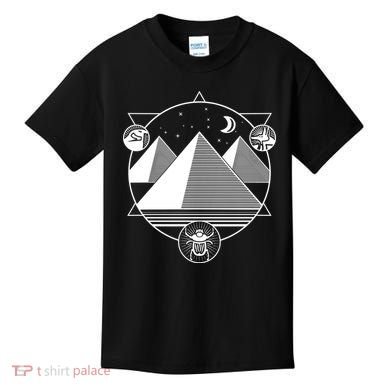 Egyptian Pyramids Emblem Kids T-Shirt