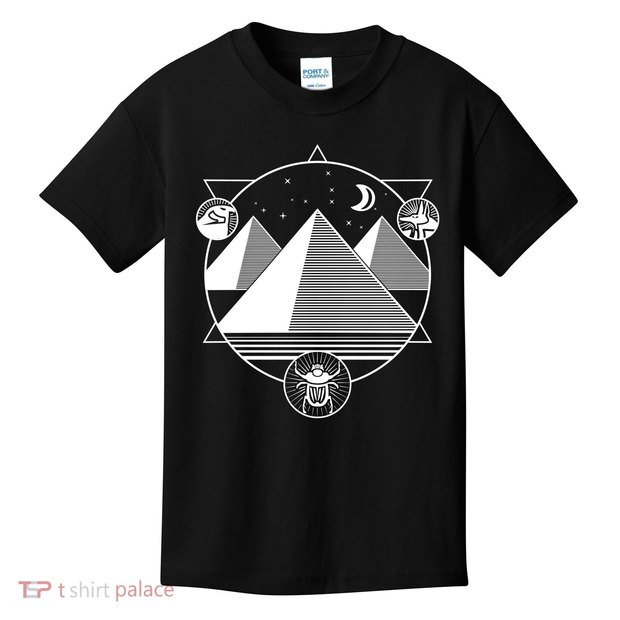 Egyptian Pyramids Emblem Kids T-Shirt