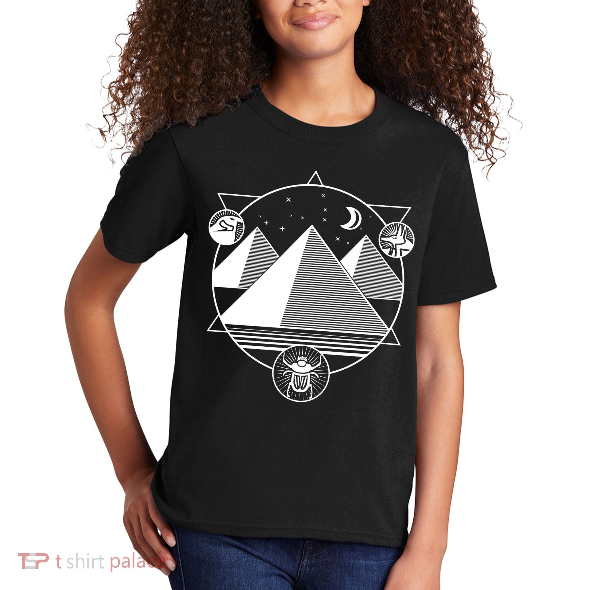 Egyptian Pyramids Emblem Kids T-Shirt