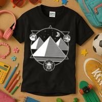 Egyptian Pyramids Emblem Kids T-Shirt thumb 3