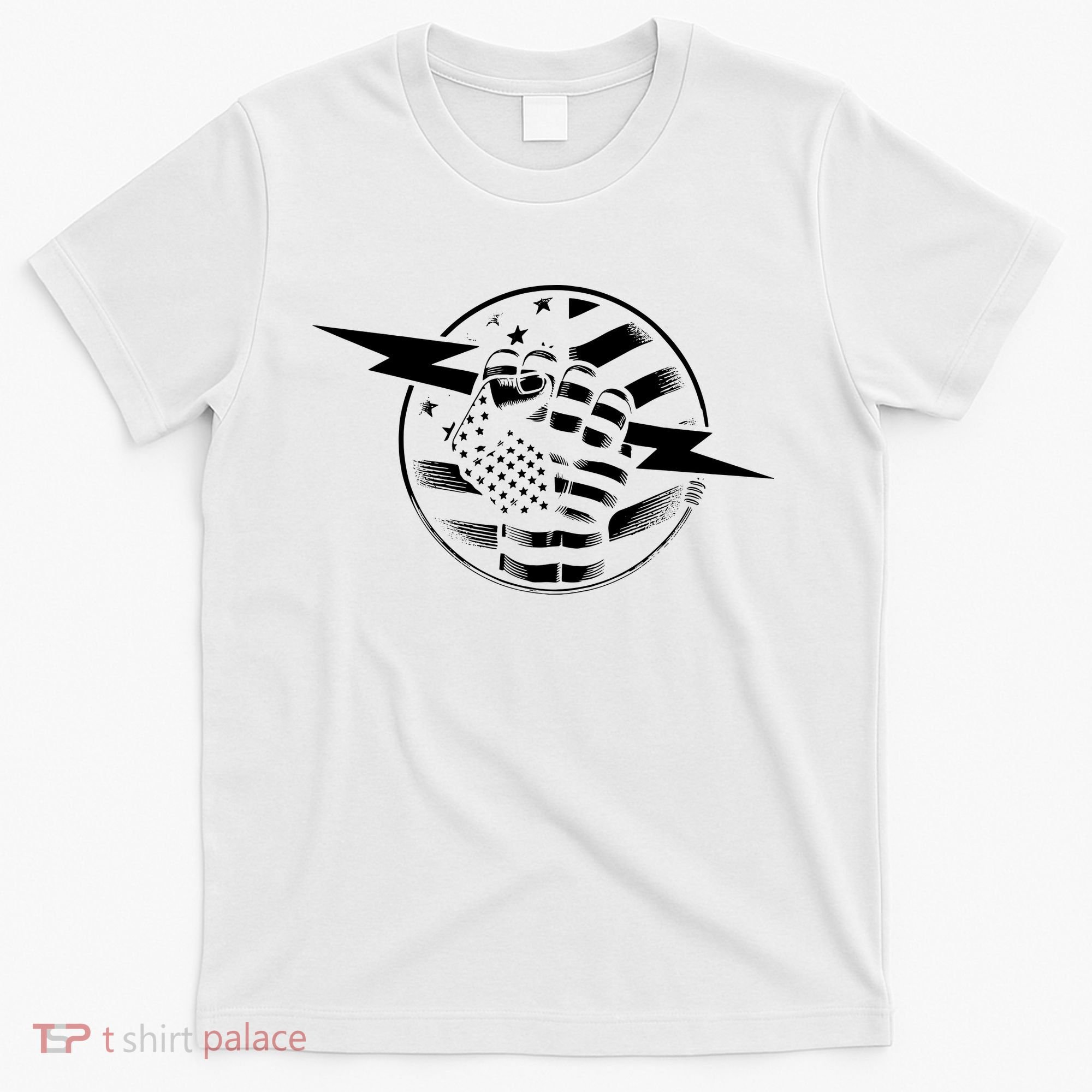Electrician Hero American Flag Electrical Worker For T-Shirt