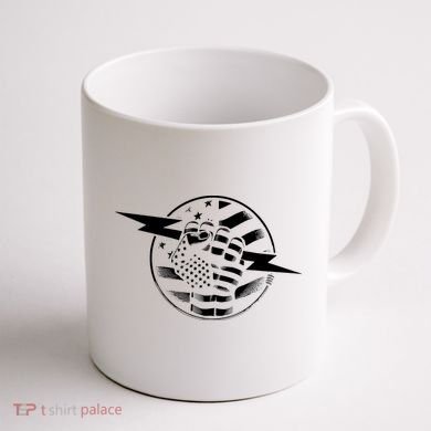 Electrician Hero American Flag Electrical Worker For Coffee Mug back