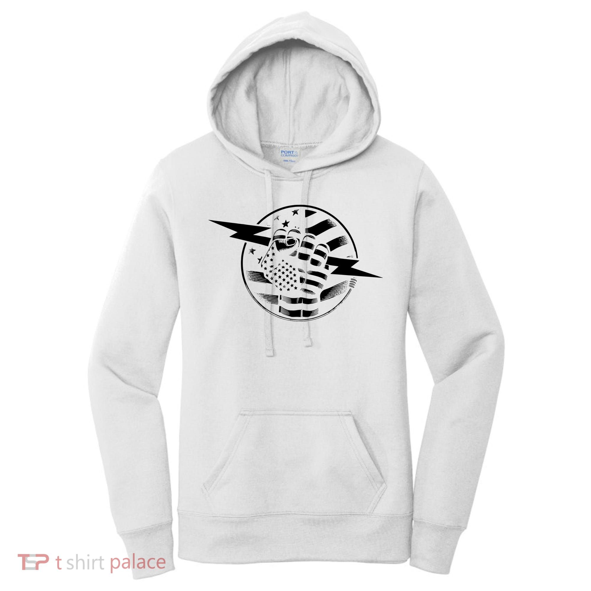 Electrician Hero American Flag Electrical Worker For Women's Hoodie