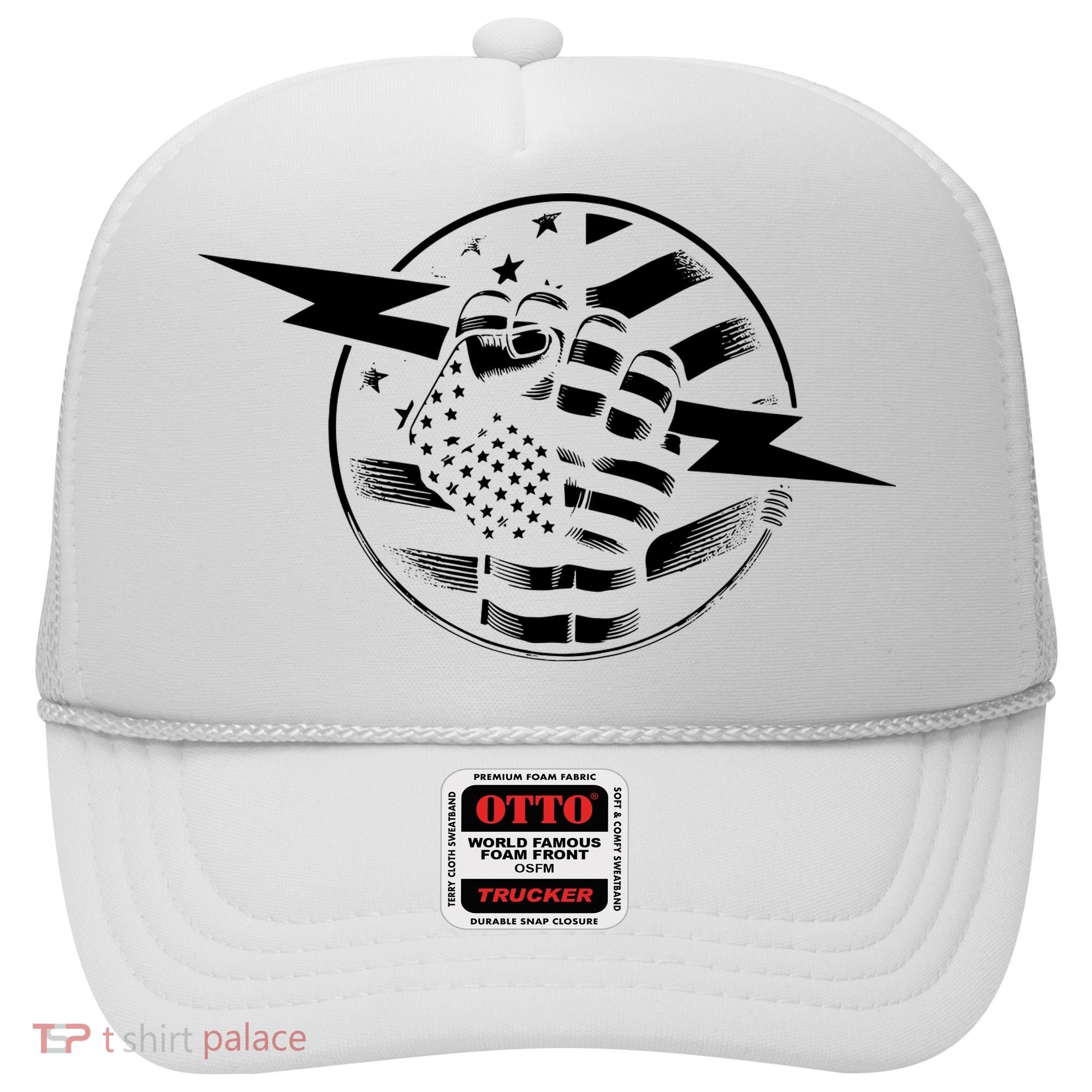 Electrician Hero American Flag Electrical Worker For Hat