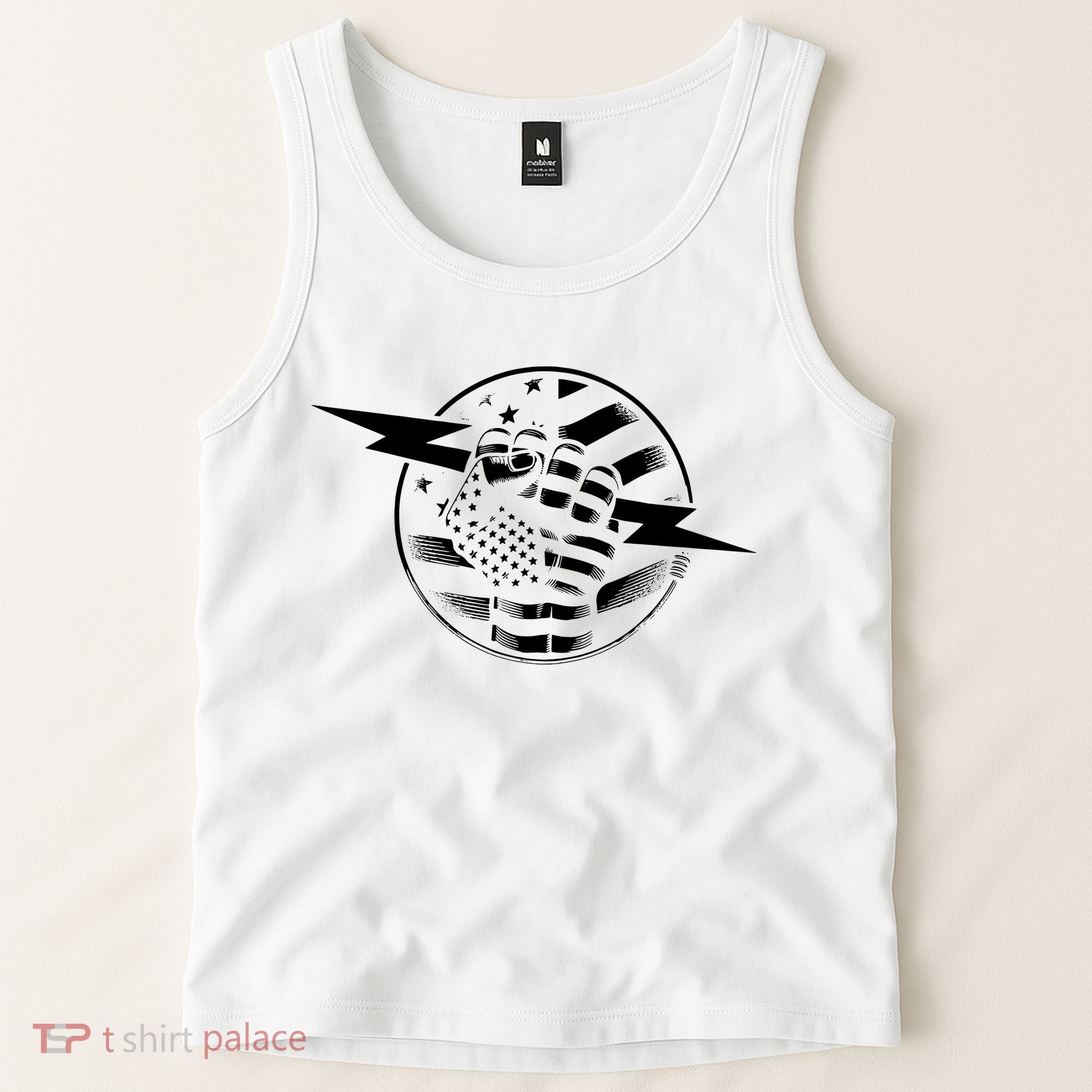 Electrician Hero American Flag Electrical Worker For Tank Top