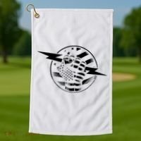 Electrician Hero American Flag Electrical Worker For Golf Towel thumb 1