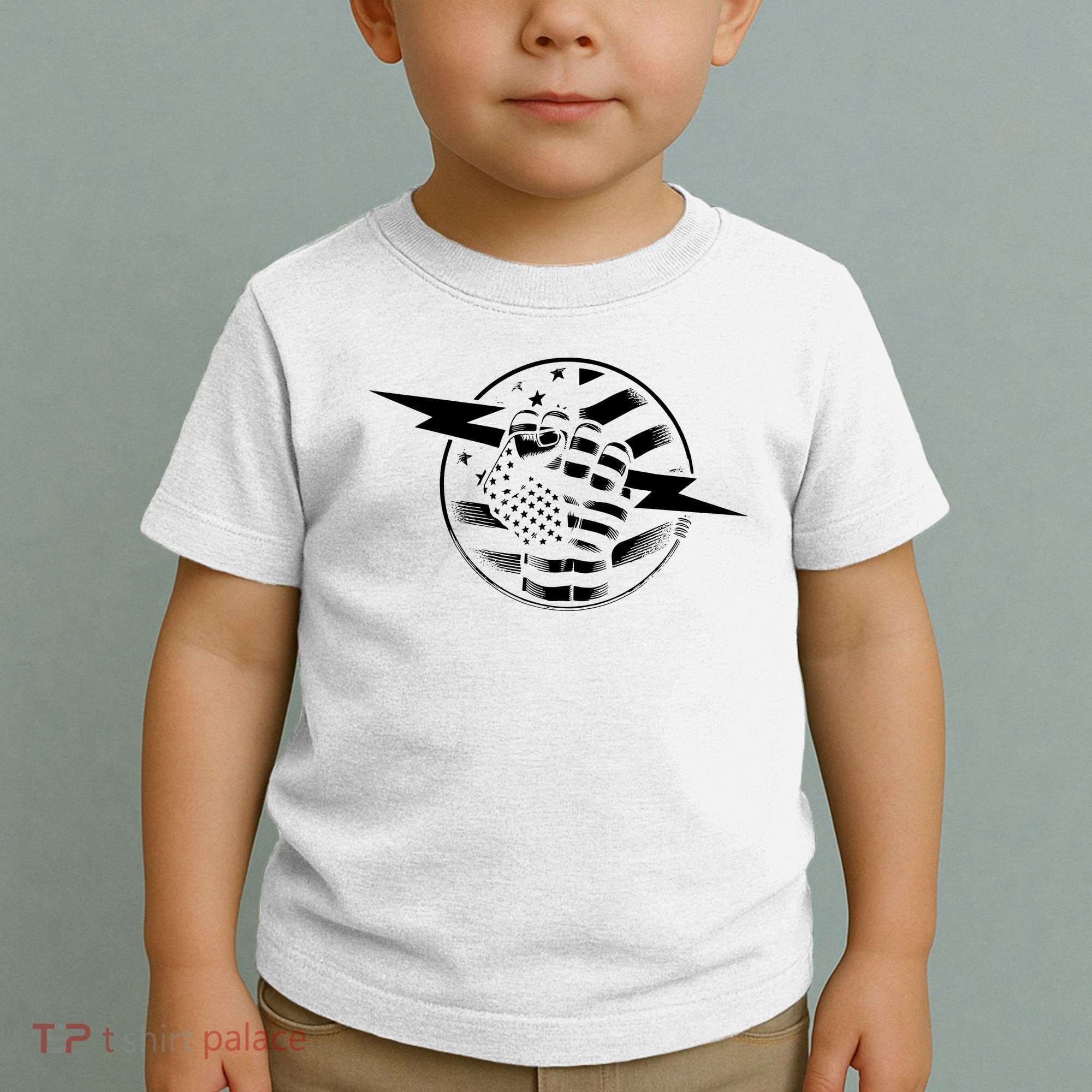 Electrician Hero American Flag Electrical Worker For Toddler T-Shirt
