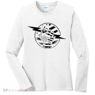 Electrician Hero American Flag Electrical Worker For Women's Long Sleeve Shirt