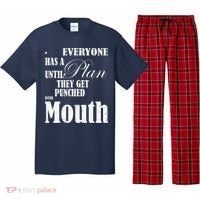 Everyone Has A Plan Until They Get Punched In The Mouth Pajama Set thumb 0