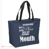 Everyone Has A Plan Until They Get Punched In The Mouth Tote Bag thumb 2