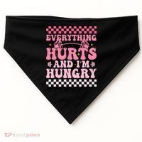 Everything Hurts And Im Hungry Workout Gym USA-Made Doggie Bandana thumb 0