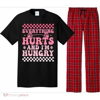 Everything Hurts And Im Hungry Workout Gym Pajama Set