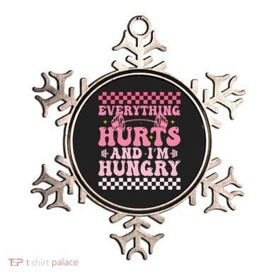 Everything Hurts And Im Hungry Workout Gym Ornament