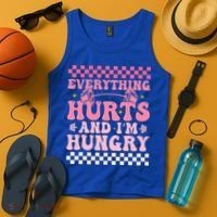 Everything Hurts And Im Hungry Workout Gym Tank Top thumb 4