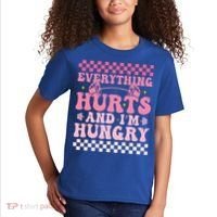 Everything Hurts And Im Hungry Workout Gym Kids T-Shirt thumb 2