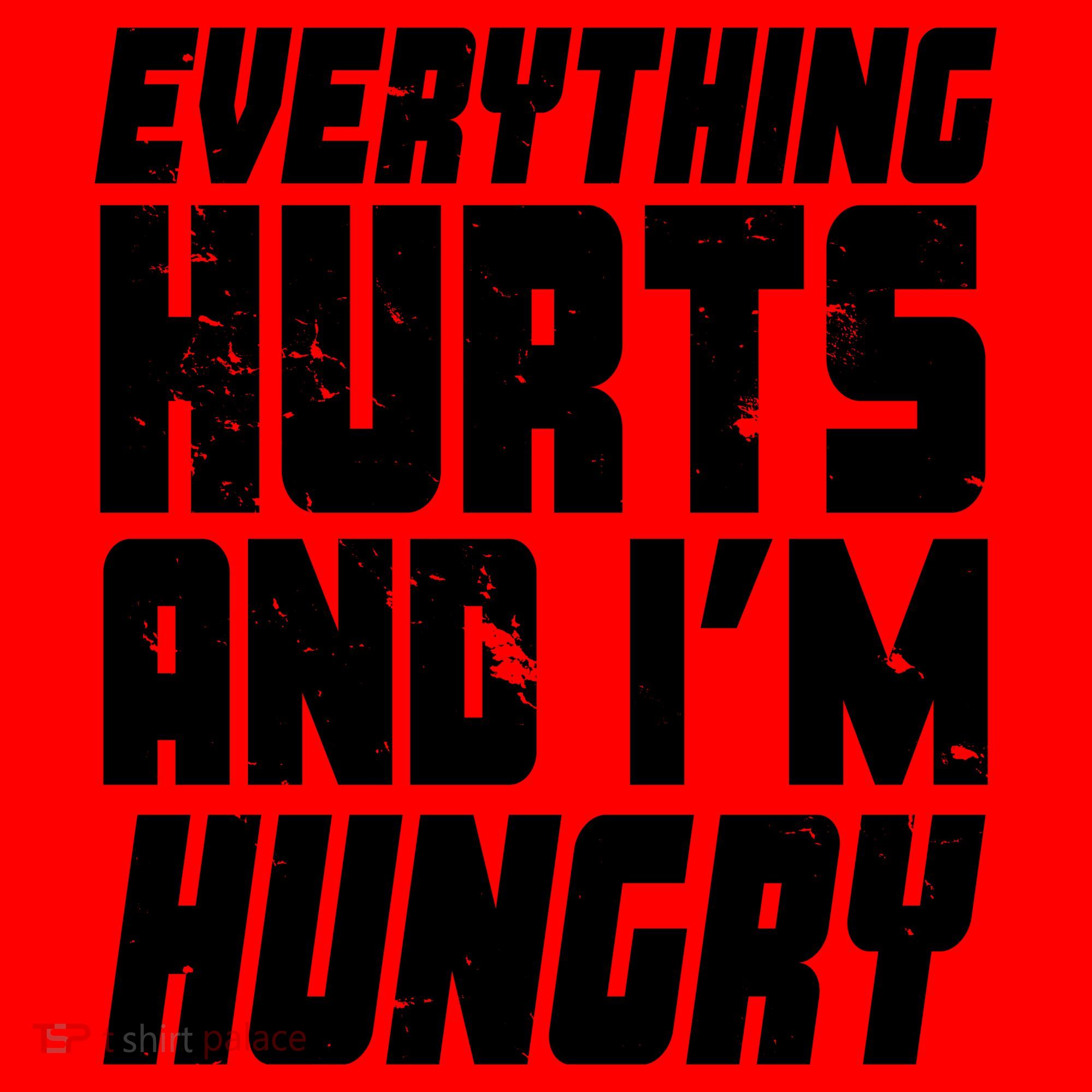 Everything Hurts And Im Hungry Funny Santa Hat