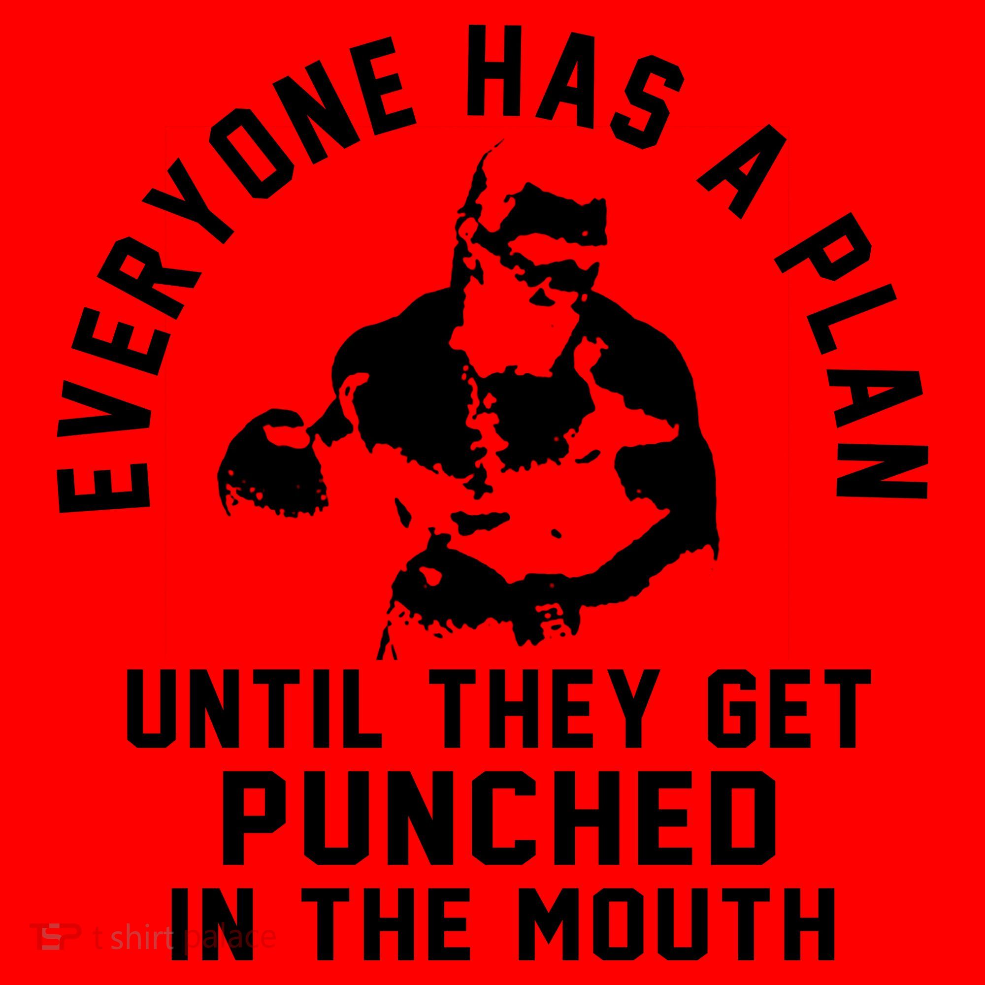 Everyone Has A Plan Until They Get Punched In The Mouth Santa Hat