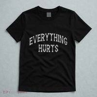 Everything Hurts Bone Letters T-Shirt thumb 5