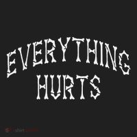 Everything Hurts Bone Letters Tumbler thumb 3