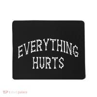 Everything Hurts Bone Letters Mousepad thumb 0