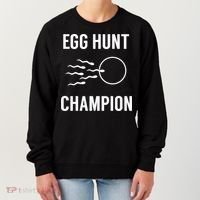 Egg Hunt Champion Gift Funny Dad Easter Pregnancy Announcement Gift Women's Sweatshirt thumb 0