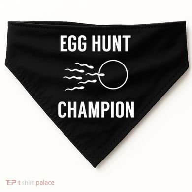 Egg Hunt Champion Gift Funny Dad Easter Pregnancy Announcement Gift USA-Made Doggie Bandana