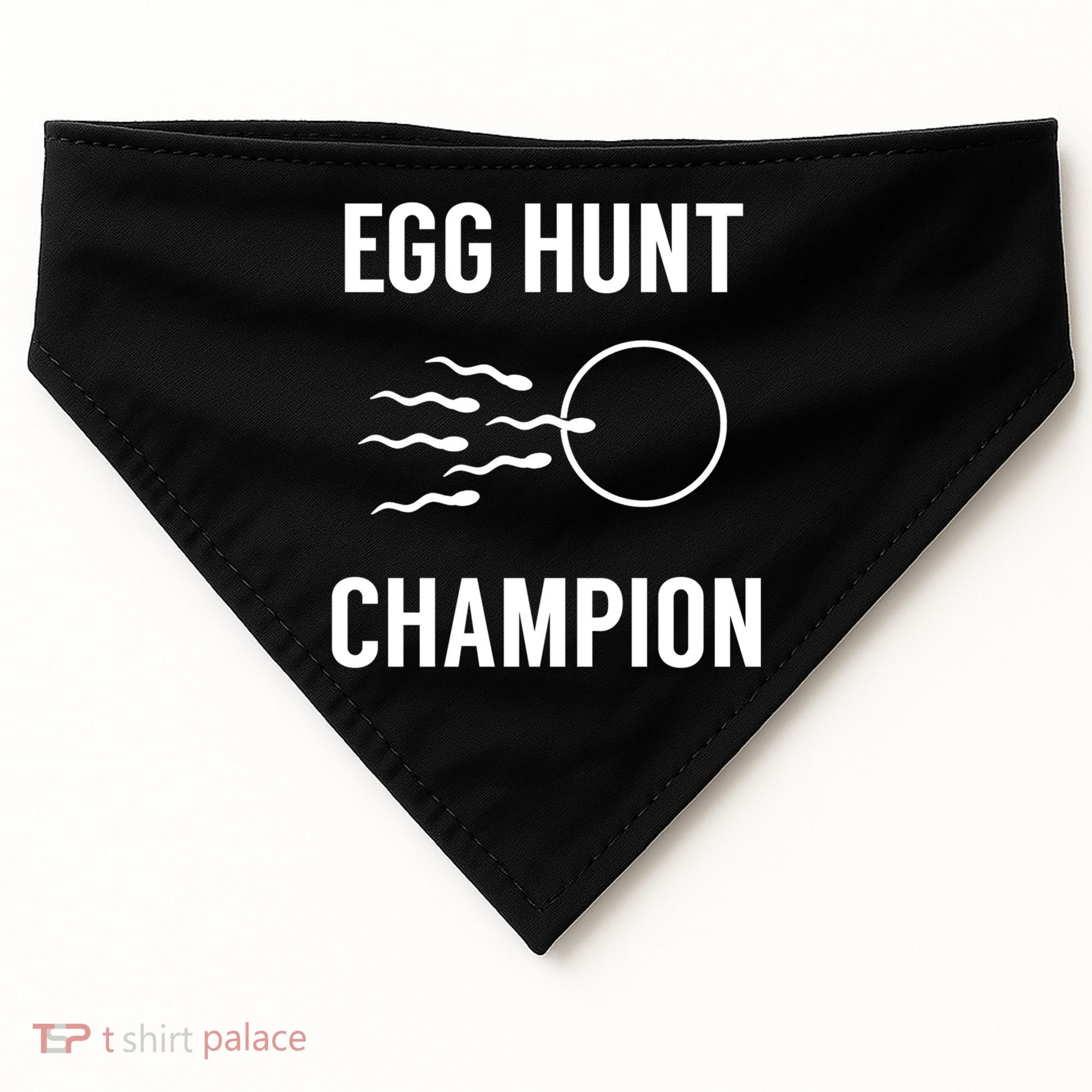 Egg Hunt Champion Gift Funny Dad Easter Pregnancy Announcement Gift USA-Made Doggie Bandana
