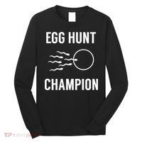 Egg Hunt Champion Gift Funny Dad Easter Pregnancy Announcement Gift Long Sleeve Shirt thumb 0