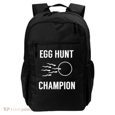 Egg Hunt Champion Gift Funny Dad Easter Pregnancy Announcement Gift Backpack