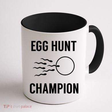 Egg Hunt Champion Gift Funny Dad Easter Pregnancy Announcement Gift Coffee Mug back