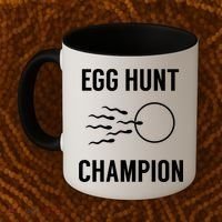 Egg Hunt Champion Gift Funny Dad Easter Pregnancy Announcement Gift Coffee Mug thumb 2