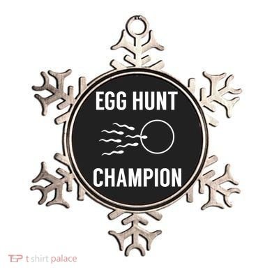Egg Hunt Champion Gift Funny Dad Easter Pregnancy Announcement Gift Ornament