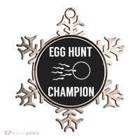 Egg Hunt Champion Gift Funny Dad Easter Pregnancy Announcement Gift Ornament thumb 0