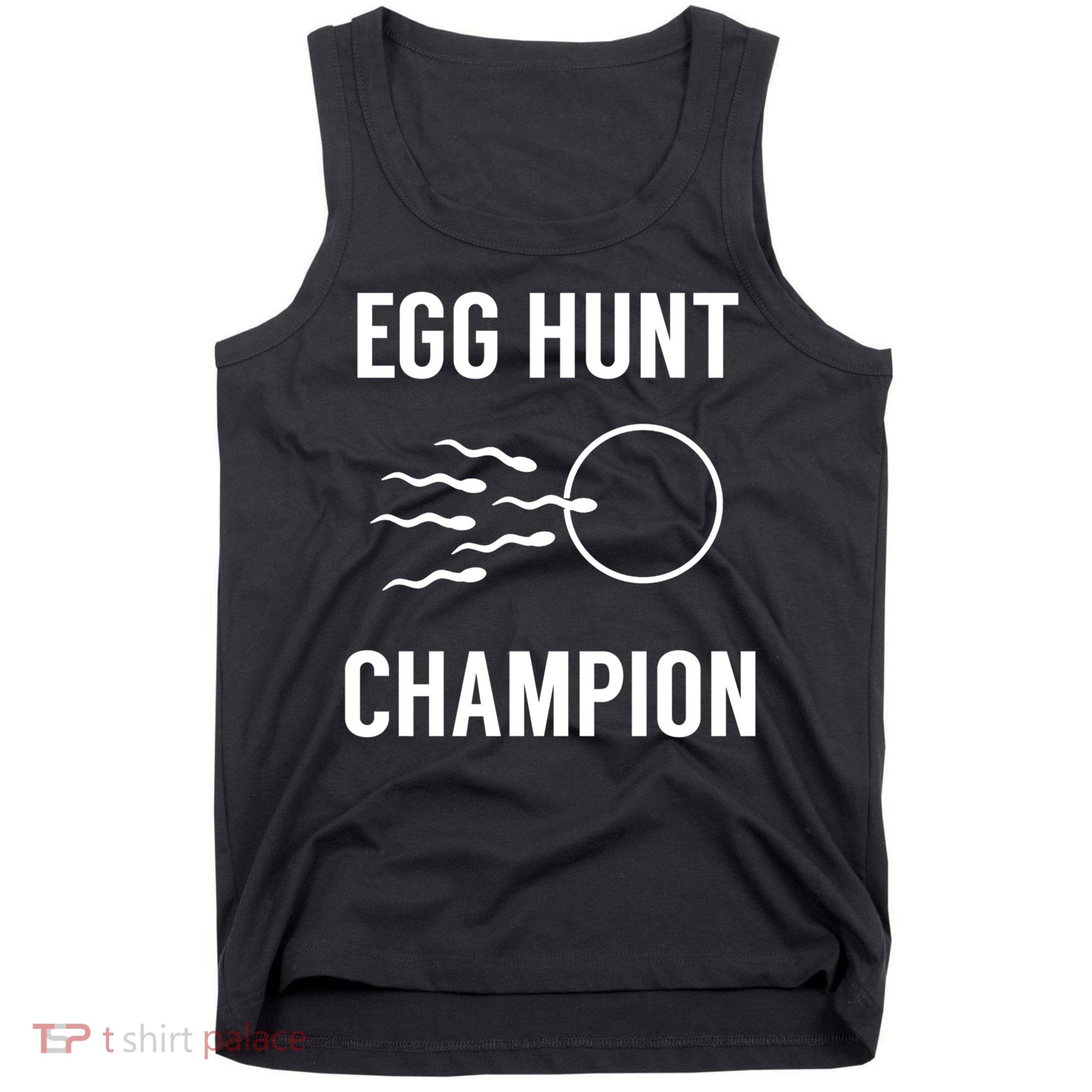 Egg Hunt Champion Gift Funny Dad Easter Pregnancy Announcement Gift Tank Top