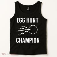 Egg Hunt Champion Gift Funny Dad Easter Pregnancy Announcement Gift Tank Top thumb 2