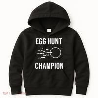 Egg Hunt Champion Gift Funny Dad Easter Pregnancy Announcement Gift Kids Hoodie thumb 0