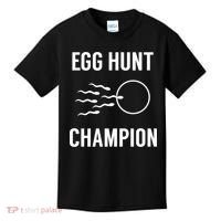 Egg Hunt Champion Gift Funny Dad Easter Pregnancy Announcement Gift Kids T-Shirt thumb 0