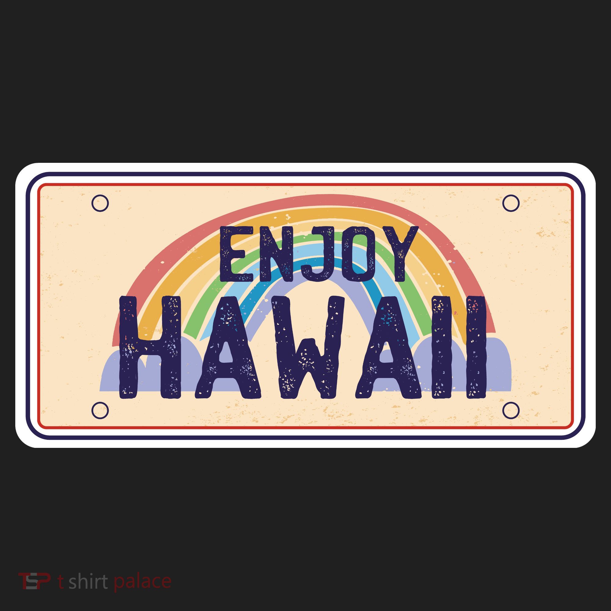 Enjoy Hawaii Car Plate Women's Sweatshirt