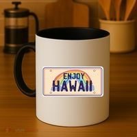 Enjoy Hawaii Car Plate Coffee Mug thumb 4